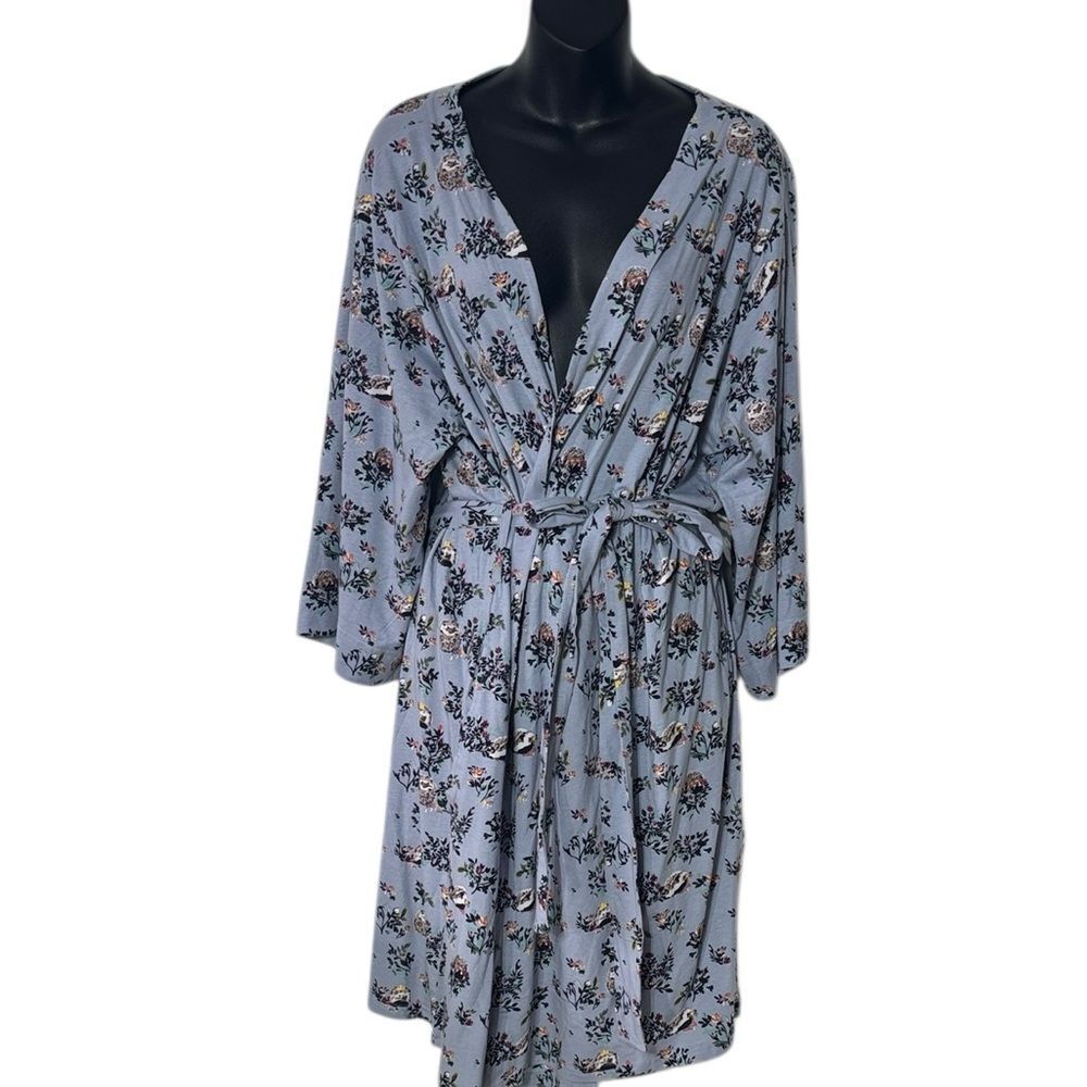 Vera Bradley women’s S/M floral‎ mushroom hedgehog short robe new lounge